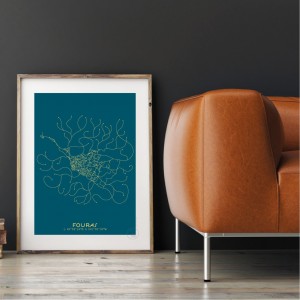 Fouras City Map Poster