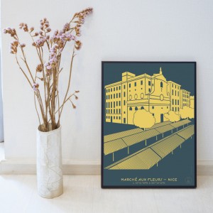 Marché aux Fleurs Affiche